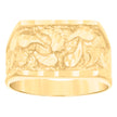 10kt Yellow Gold Mens Nugget Fashion Ring