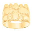 10kt Yellow Gold Mens Nugget Fashion Ring