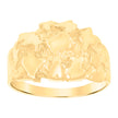 10kt Yellow Gold Mens Nugget Fashion Ring