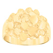 10kt Yellow Gold Mens Nugget Fashion Ring