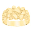 10kt Yellow Gold Mens Nugget Fashion Ring