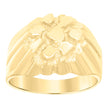 10kt Yellow Gold Mens Nugget Fashion Ring