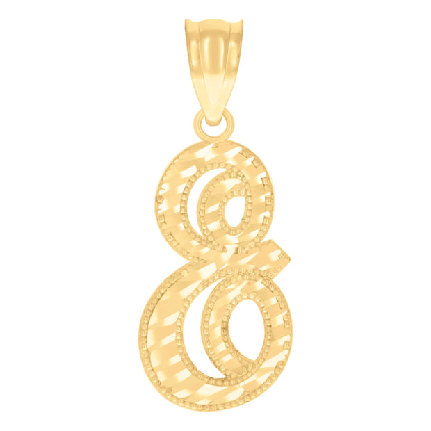 10Kt-Gold Initial"E" Pendant