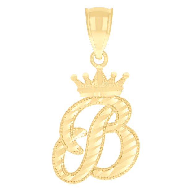 10Kt-Gold Initial"B" Pendant