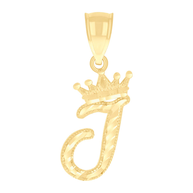 10Kt-Gold Initial"I" Pendant