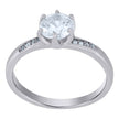 925 Sterling Silver Womens Moissanite 1.25Ct Solitaire Engagement Ring Size 7 - SLV-126731