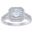 925 Sterling Silver Womens Moissanite 1.22Ct Engagement Ring Size 6