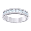 925 Sterling Silver Womens Moissanite 0.75Ct Wedding Band Ring Size 8 - SLV-126771