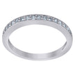 925 Sterling Silver Womens Moissanite 0.23Ct Wedding Band Ring Size 9 - SLV-126777