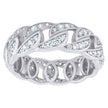 925 Sterling Silver Womens Moissanite 1.21Ct Fashion Ring Size 9 - SLV-126780