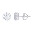 925 Sterling Silver Womens Moissanite 0.53Ct Stud Earrings 