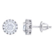 925 Sterling Silver Womens 1.28ct Moissanite 8.4mm Fashion Stud Earrings Screw Back