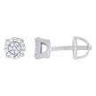 925 Sterling Silver Womens Moissanite 0.28Ct Stud Earrings 