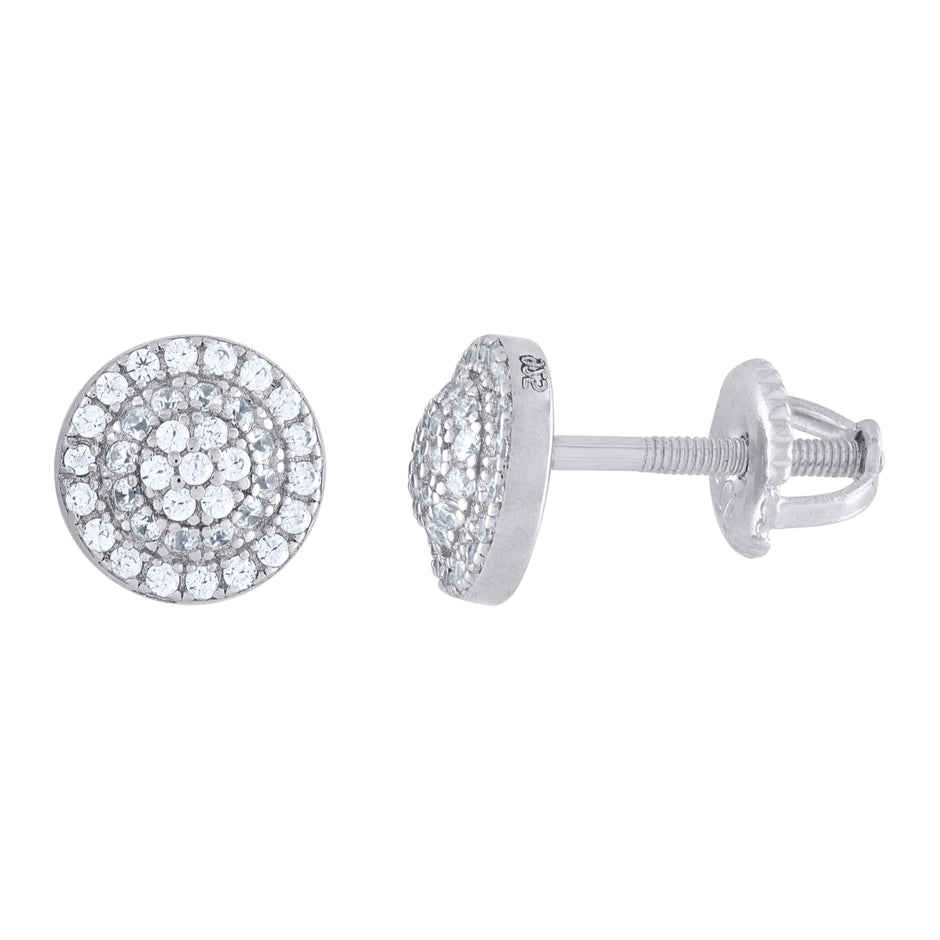 925 Sterling Silver Womens Moissanite 0.53Ct Stud Earrings 