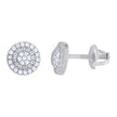 925 Sterling Silver Womens Moissanite 0.53Ct Stud Earrings 