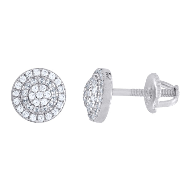 925 Sterling Silver Womens Moissanite 0.53Ct Stud Earrings 