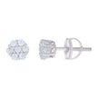 925 Sterling Silver Womens 0.31ct Moissanite Fashion Stud Earrings