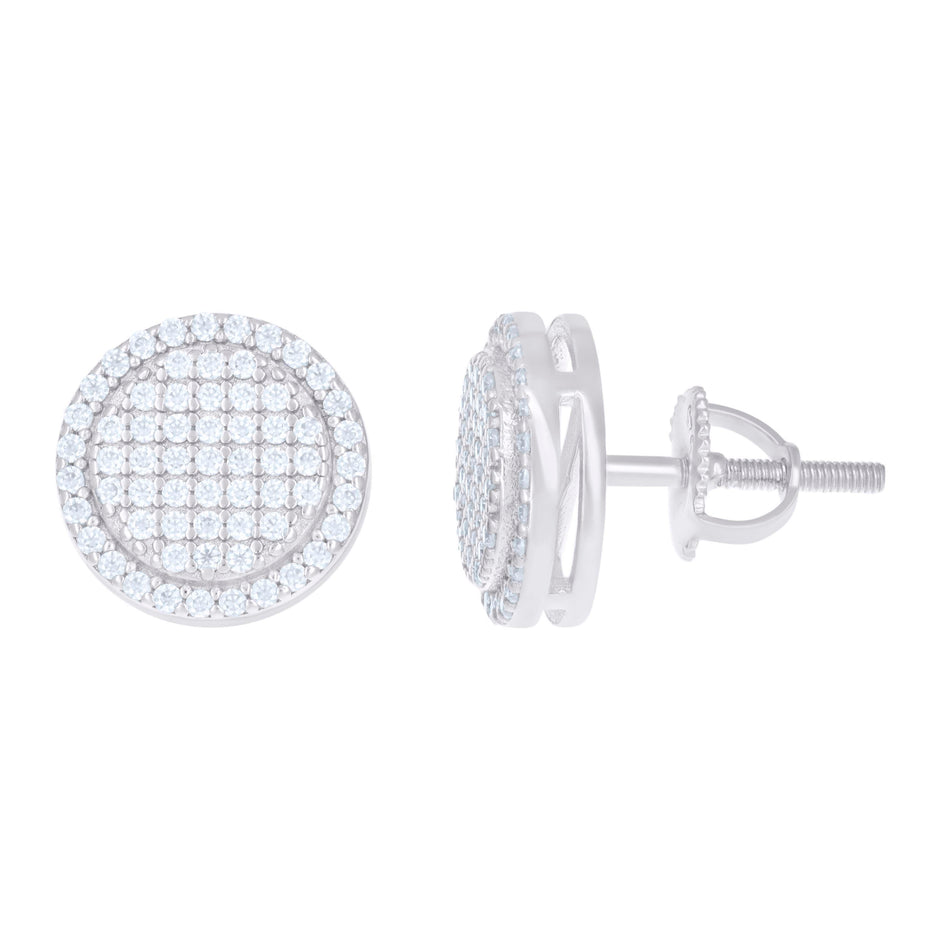 925 Sterling Silver Womens 2.8ct Moissanite Fashion Stud Earrings