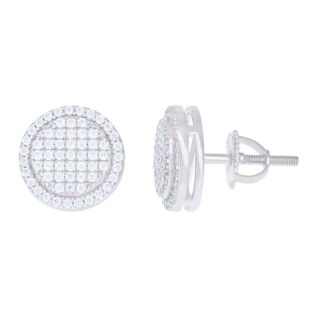 925 Sterling Silver Womens 2.8ct Moissanite Fashion Stud Earrings