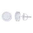 925 Sterling Silver Womens 0.42ct Moissanite Fashion Stud Earrings