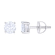 925 Sterling Silver Womens 1.60ct Moissanite 6mm Stud Earrings Screw Back