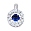 925 Sterling Silver Womens Cubic-Zirconia Flower Fashion Pendant