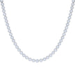 925 Sterling Silver Womens Cubic-Zirconia Fashion Link Necklace