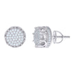 925 Sterling Silver Womens Moissanite 0.62Ct Stud Earrings 