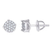 925 Sterling Silver Womens Moissanite 0.27Ct Stud Earrings 