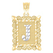 10Kt Gold Initial Letter 