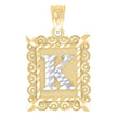 10Kt Gold Initial Letter 
