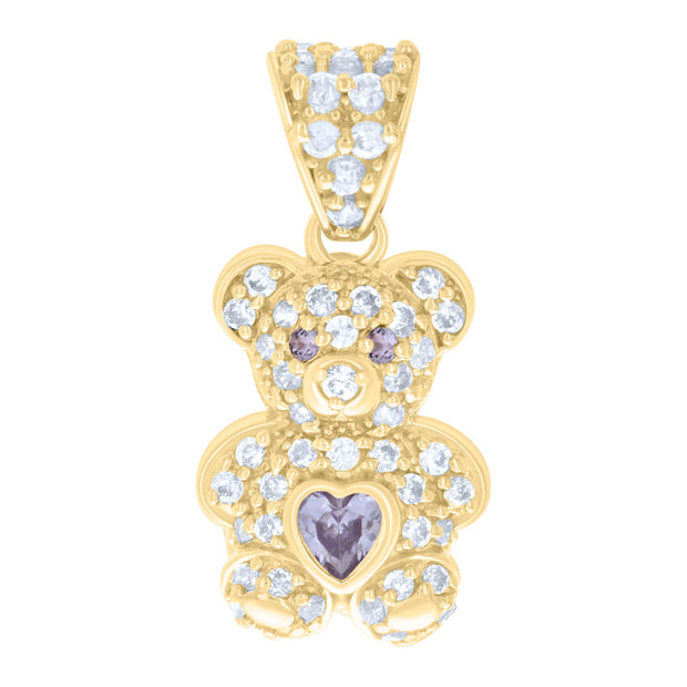 10Kt Gold Cz Pendant