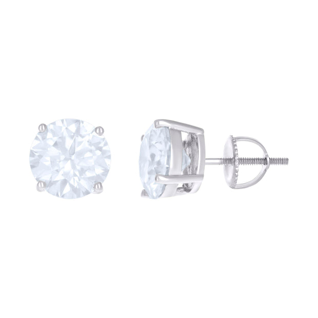 925 Sterling Silver Womens 5.2ct Moissanite Fashion Stud Earrings 