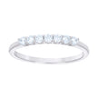 925 Sterling Silver Womens Cubic-Zirconia Single Row CZ Wedding Band Ring Size 7 - SLV-128590
