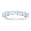 925 Sterling Silver Womens Cubic-Zirconia Single Row CZ Wedding Band Ring Size 7 - SLV-128605
