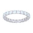 925 Sterling Silver Womens Cubic-Zirconia Eternity Engagement Ring Size 8 - SLV-128734