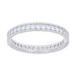 925 Sterling Silver Womens Cubic-Zirconia Single Row CZ Eternity Engagement Ring Size 7 - SLV-128744