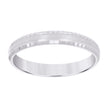 14kt White Gold Mens 4mm Diamond-cut Wedding Band Ring Size 13 - SLV-128868