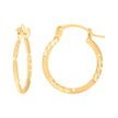 14Kt Yellow Gold Womens Fashion Hoop Earrings