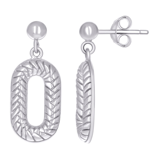 925 Sterling Silver Womens Fashion Danglers Earrings