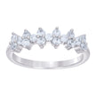 925 Sterling Silver Womens Cubic-Zirconia Engagement Ring Size 7 - SLV-129445