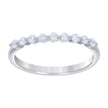 925 Sterling Silver Womens Cubic-Zirconia Engagement Ring Size 7