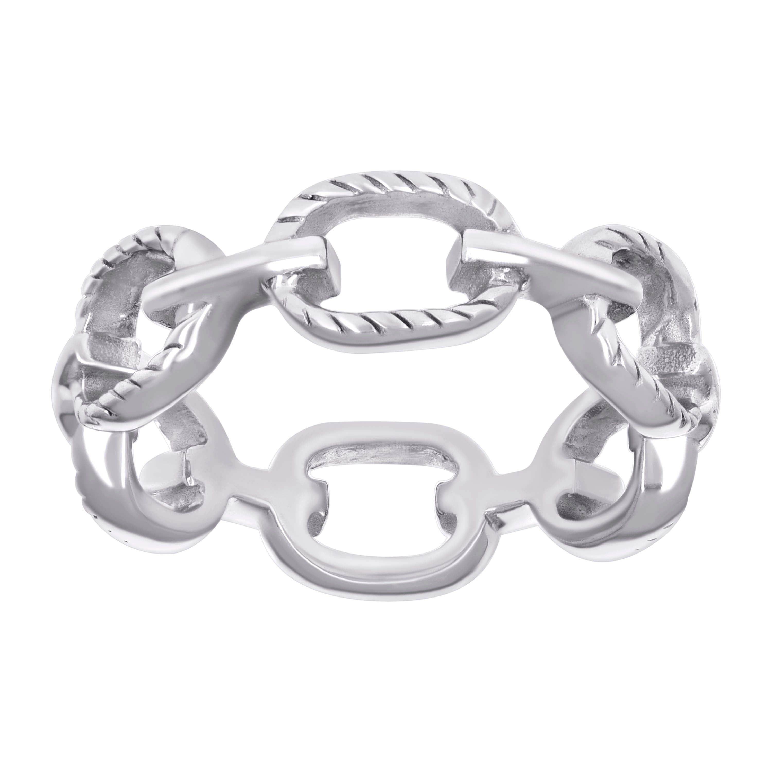 925 Sterling Silver Mens Fashion Ring Size 8