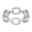 925 Sterling Silver Mens Fashion Ring Size 8