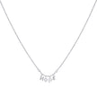 925 Sterling Silver Womens HOPE Charm Necklace