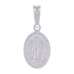 925 Sterling Silver Unisex Miraculous Medal Religious Charm Pendant