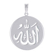 925 Sterling Silver Unisex ALLAH Symbol Religious Charm Pendant