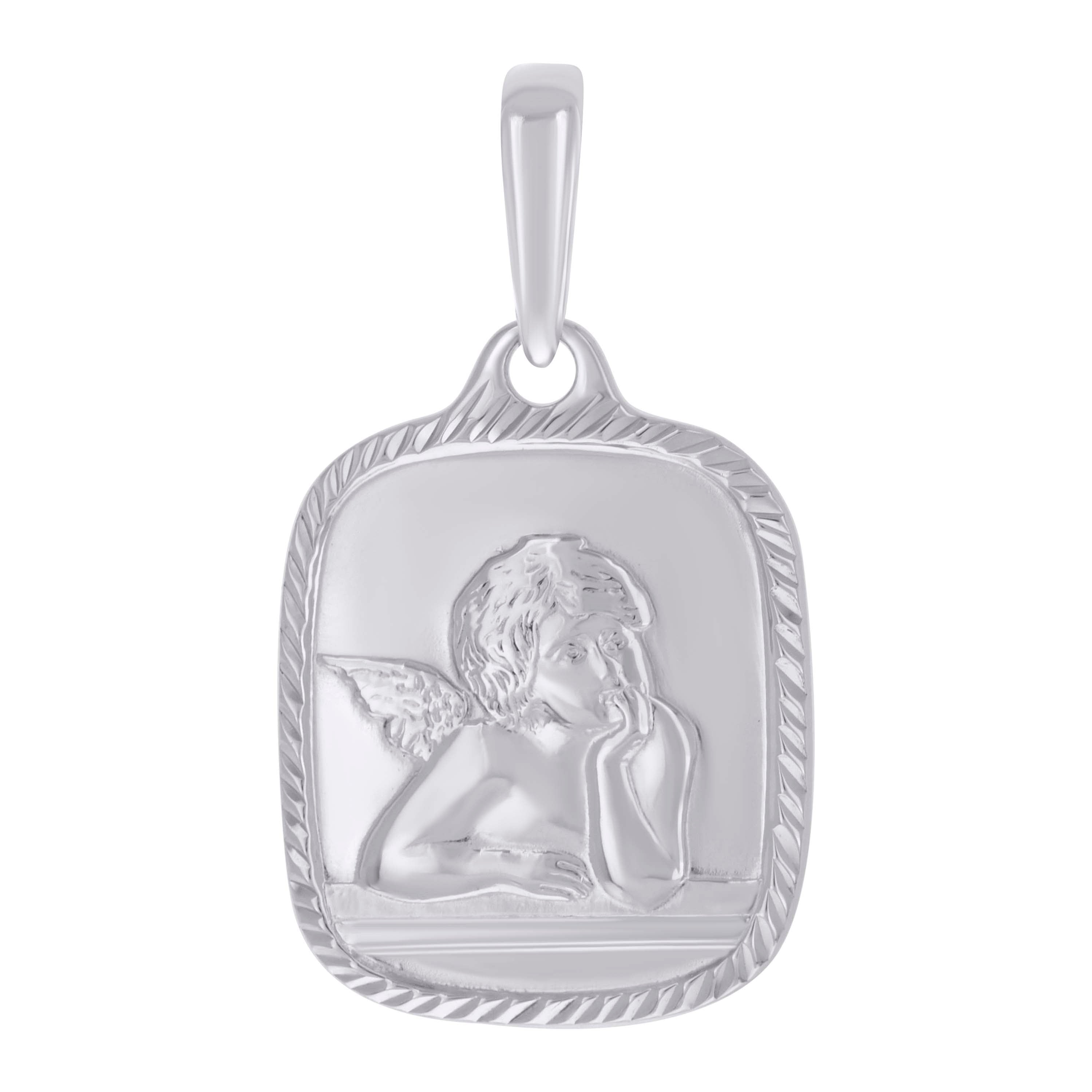 925 Sterling Silver Unisex Angel Religious Charm Pendant