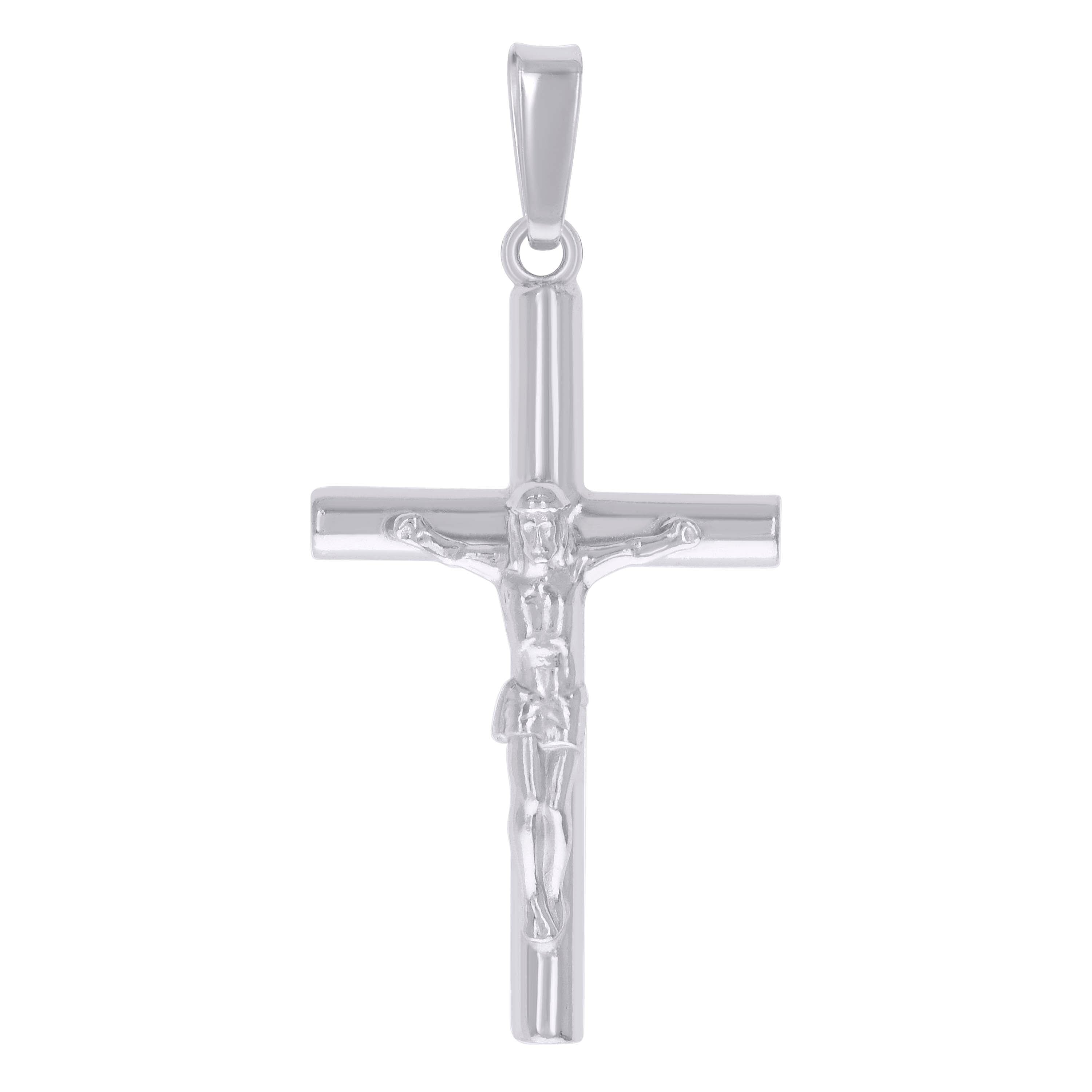 925 Sterling Silver Unisex Crucifix Cross Religious Charm Pendant