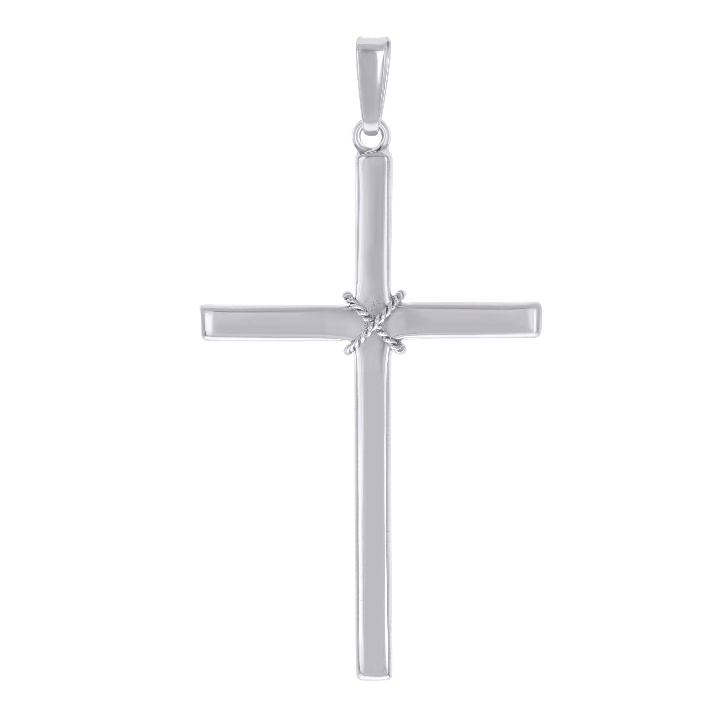 925 Sterling Silver Unisex Cross Religious Charm Pendant